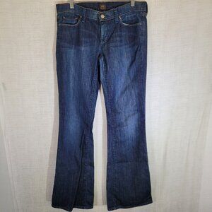 Citizens of Humanity Jeans Womens 30 Blue Ingrid Low Waist Flare Denim Stretch